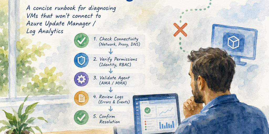 Illustration for Azure Update Management Troubleshooting