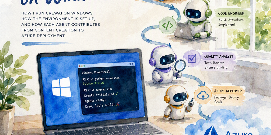 Illustration for CrewAI on Windows