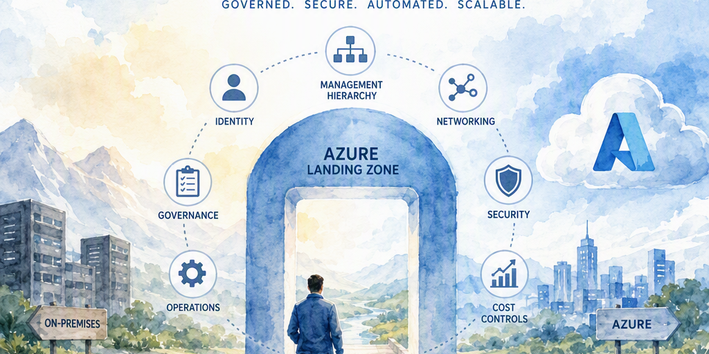 Illustration for Designing an Azure Landing Zone for Workload Migration