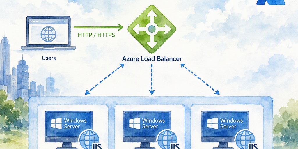 Illustration for IIS Azure Load Balancer