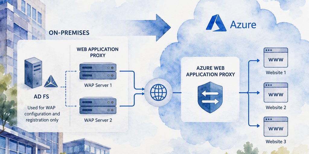 Illustration for Migrate Web Application Proxy reverse-proxy services to Azure