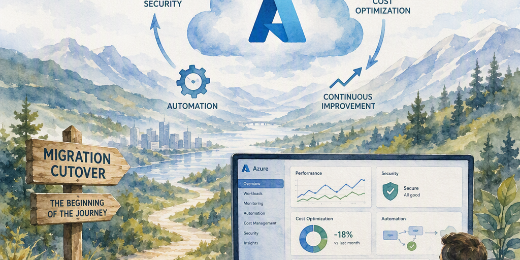 Illustration for Operating and Optimizing Migrated Workloads in Azure